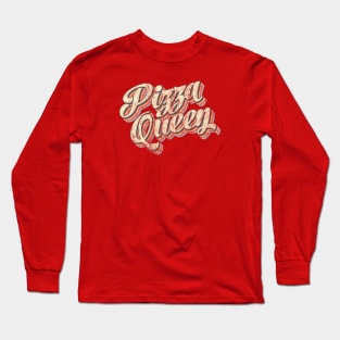 Claim Your Slice: Pizza Queen on the Throne! Long Sleeve T-Shirt